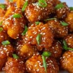 Sesame Glazed Baked Cauliflower Recipe