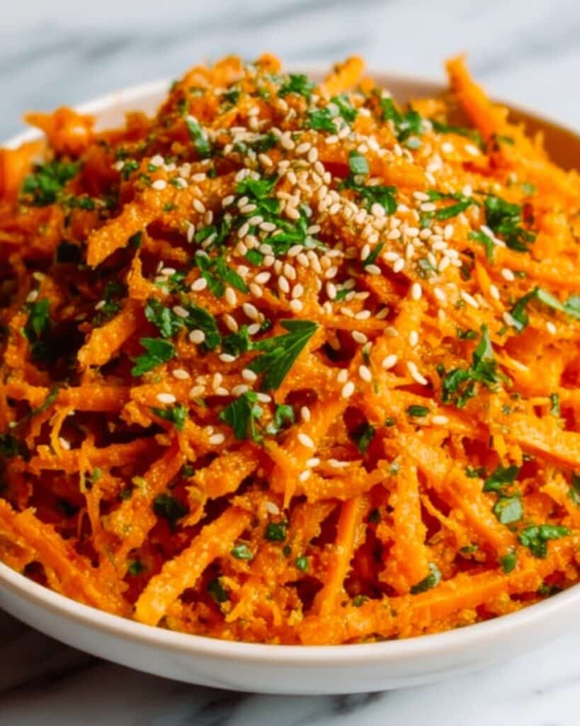 Sweet and Tangy Carrot Salad with Toasted Pine Nuts Recipe