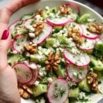 Herb and Radish Salad with Feta and Walnuts Recipe