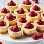 Lemon Mini Cheesecakes with Berry Swirl Recipe