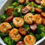 Honey Garlic Shrimp, Sausage & Broccoli Recipe