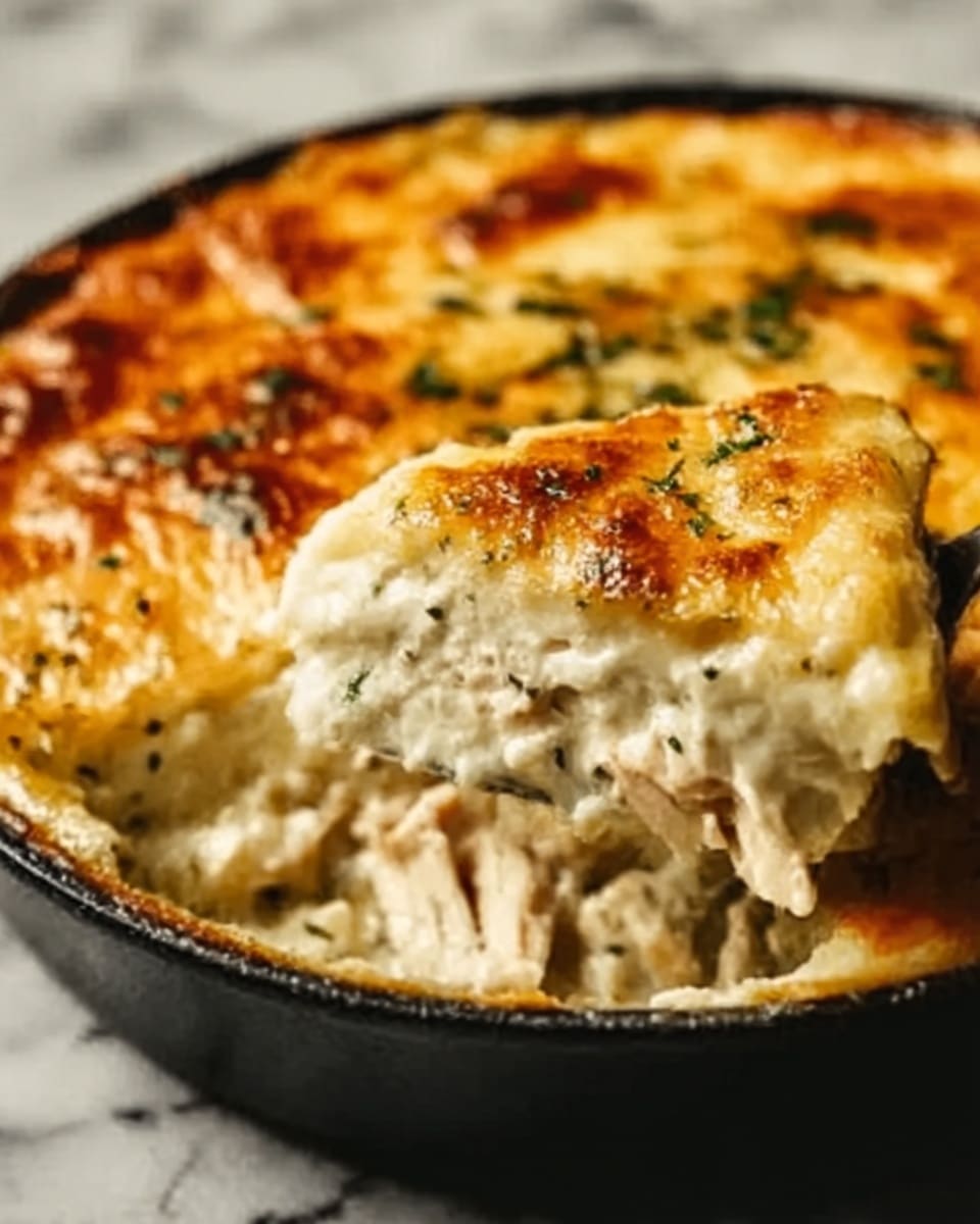 Greek Chicken Frying Pan Pie Recipe - Recipe Image
