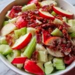 Sweet and Tangy Apple Salad with Walnuts and Cranberries Recipe