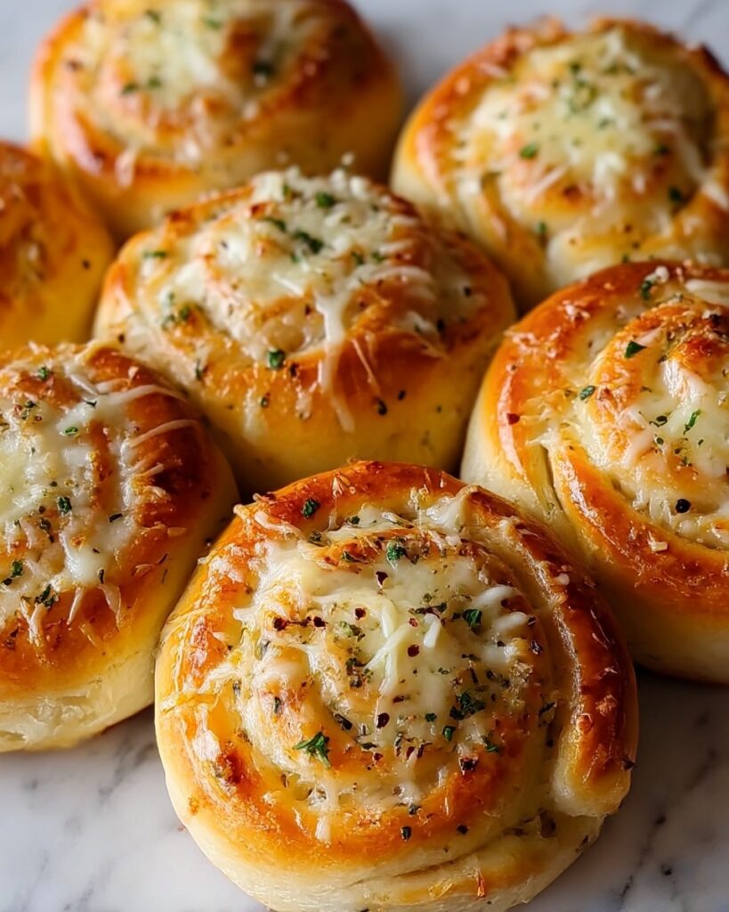 Homemade Garlic Cheese Rolls Recipe