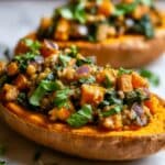 Stuffed Sweet Potatoes with Marshmallows and Cinnamon Recipe