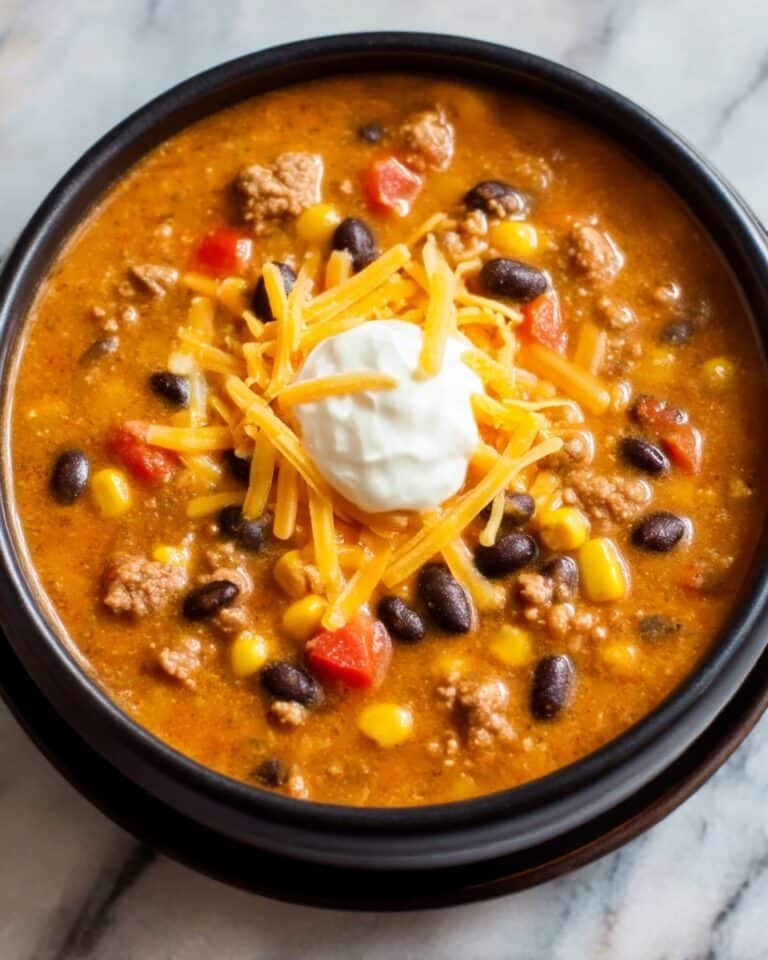 Cheesy Taco Soup Recipe