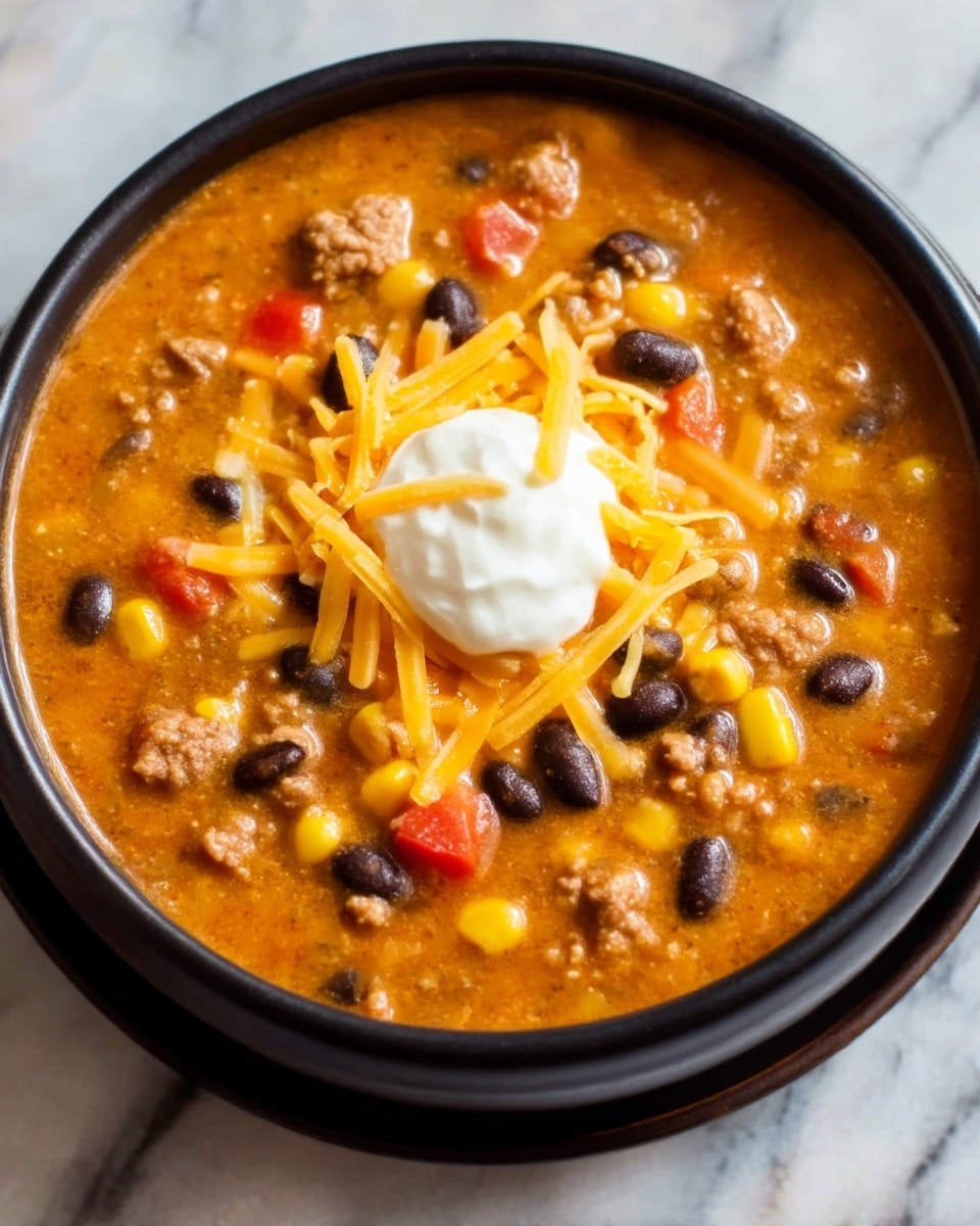 Cheesy Taco Soup Recipe - Recipe Image