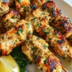 Garlic Parmesan Chicken Skewers Recipe