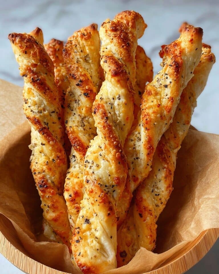 Puff Pastry Cheese Straws with White Cheddar and Black Pepper Recipe