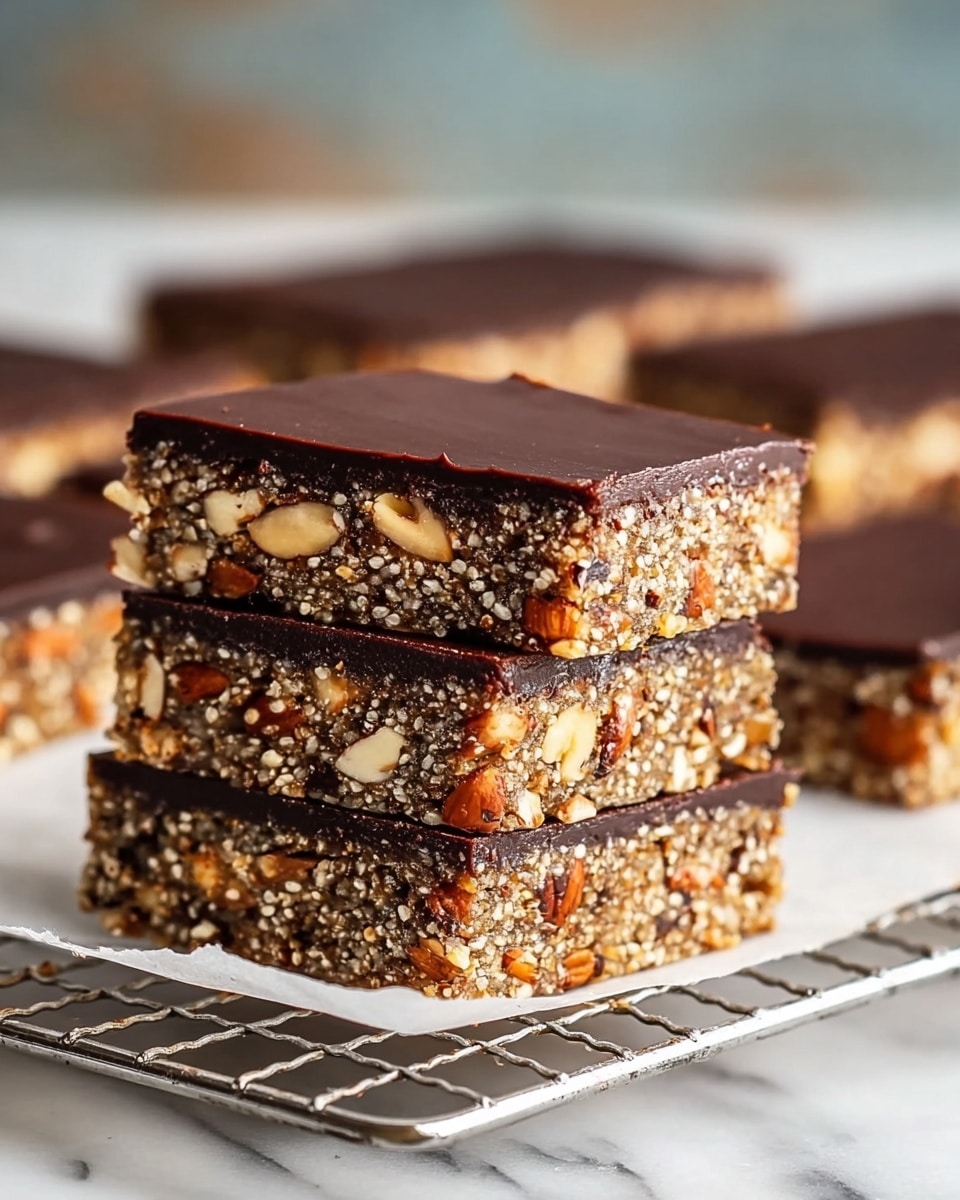 Chocolate Date Almond Bars Recipe