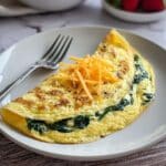 Spinach & Cheese Omelette Recipe