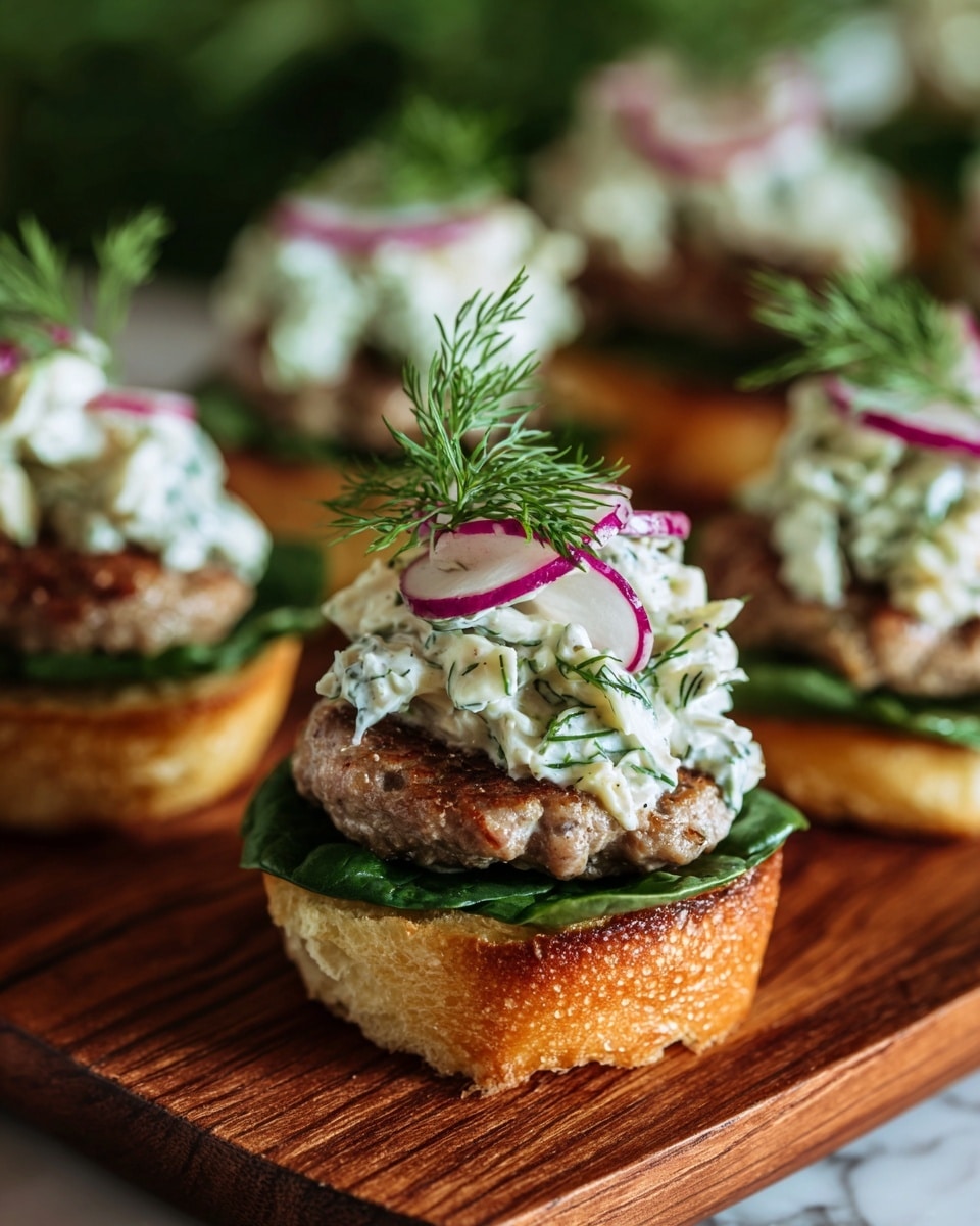 Crispy Salmon Sliders with Lemon Arugula Slaw Recipe - Recipe Image