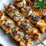 Garlic Parmesan Chicken Skewers Recipe
