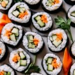 Veggie Sushi Rolls with Soy Dipping Sauce Recipe