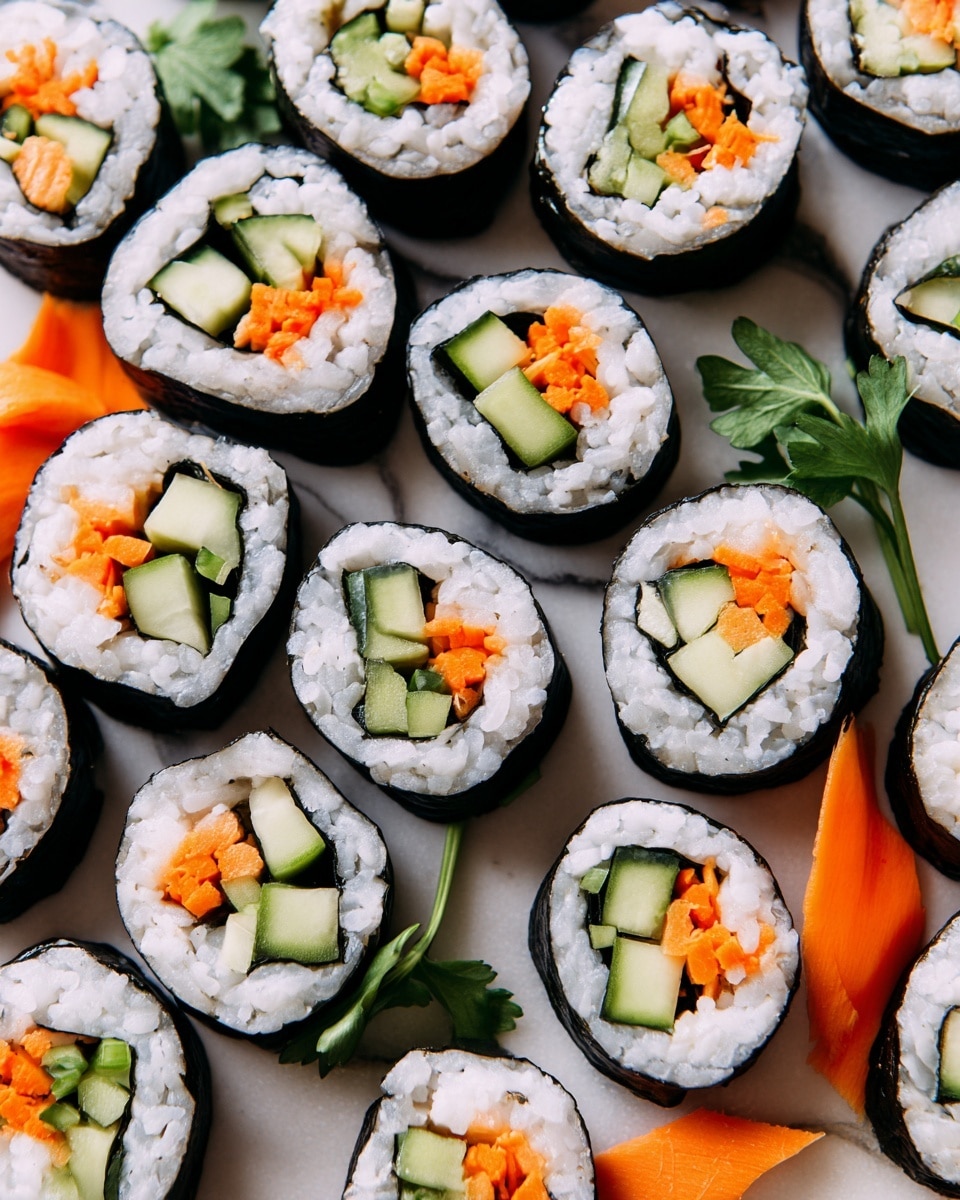 Veggie Sushi Rolls with Soy Dipping Sauce Recipe