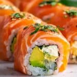 Lemon Basil Salmon Rolls Recipe