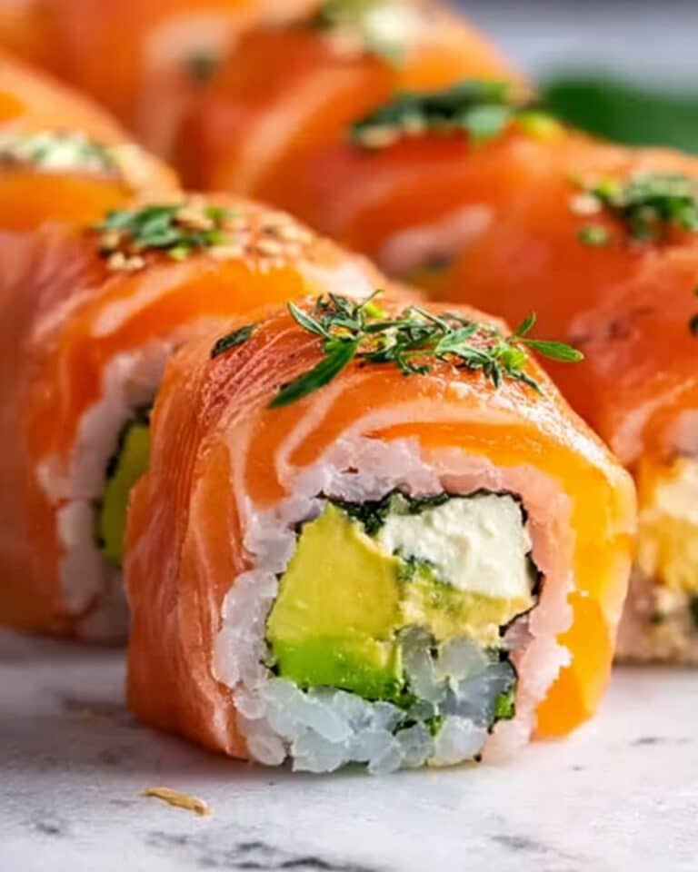 Lemon Basil Salmon Rolls Recipe