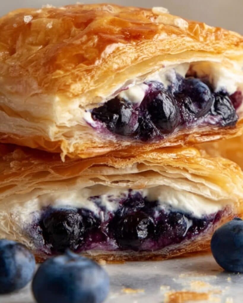 Blueberry Cream Cheese Puff Pastry Recipe