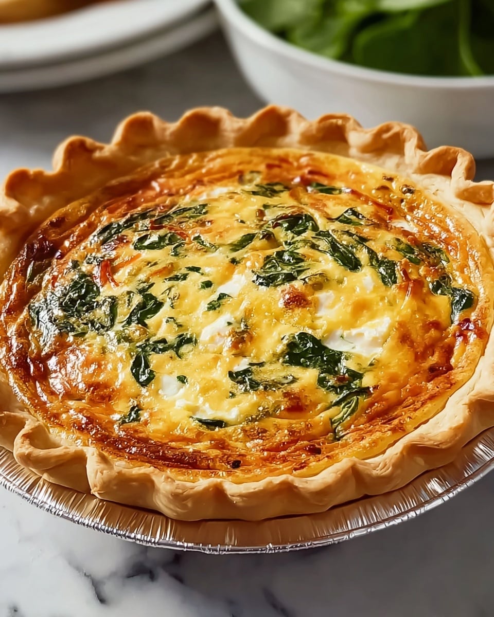 Ricotta Spinach Quiche Recipe - Recipe Image