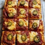 Cheater’s Sicilian-Style Pizza with Jalapeños and Honey Recipe