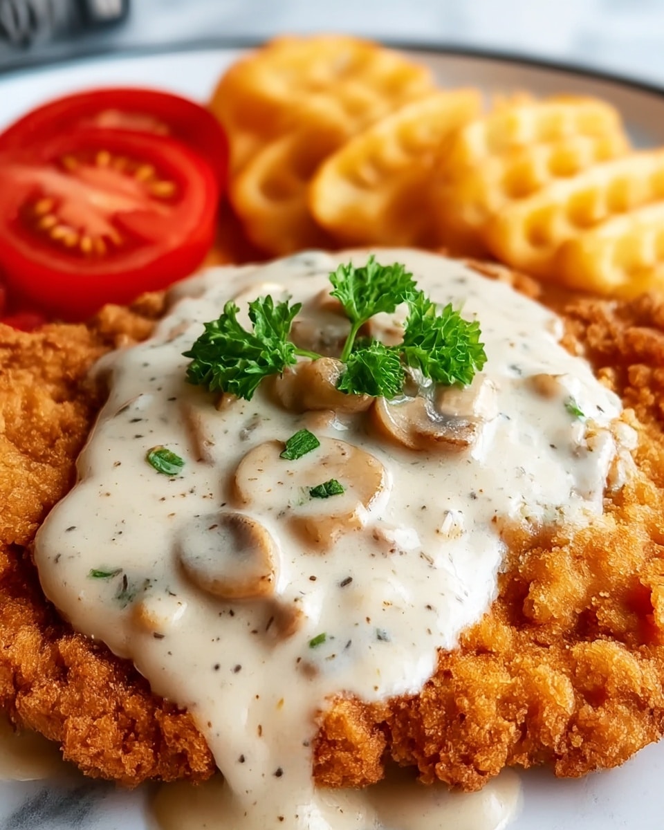 Southern Fried Chicken with Creamy Gravy Recipe - Recipe Image