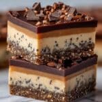 No-Bake Buckeye Cheesecake Bars Recipe