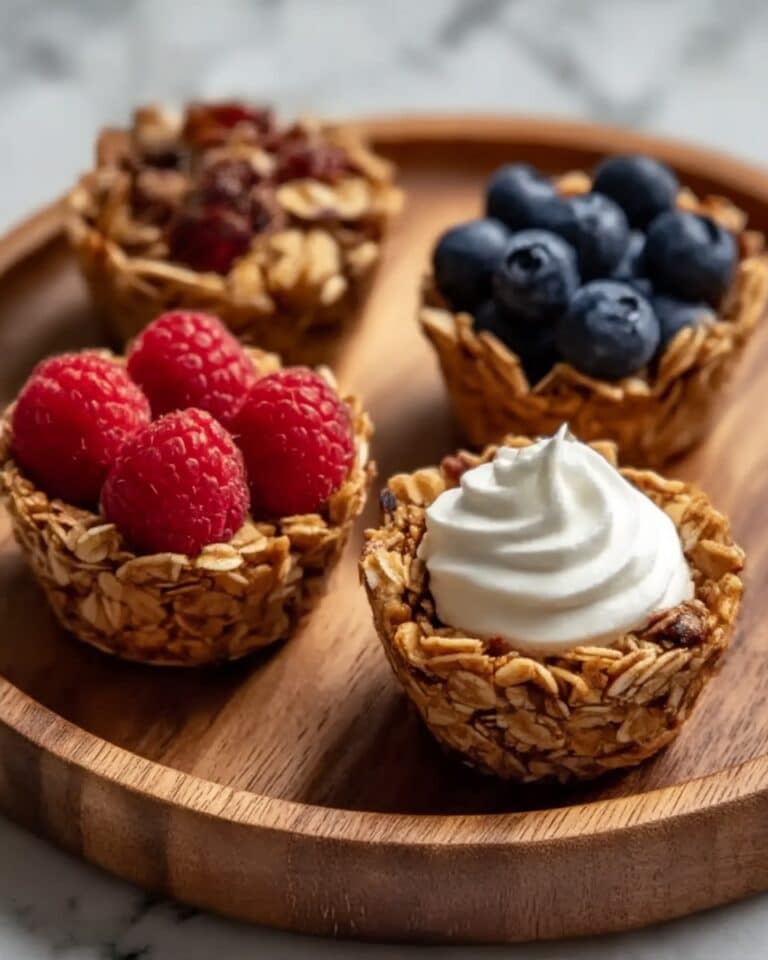 Healthy Granola Cups with Yogurt and Berries Recipe