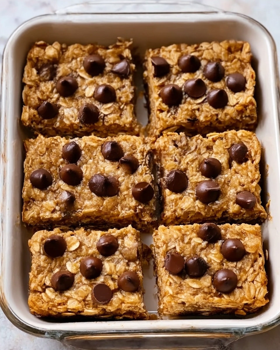 Chocolate Chip Peanut Butter Granola Cookie Bars Recipe - Recipe Image