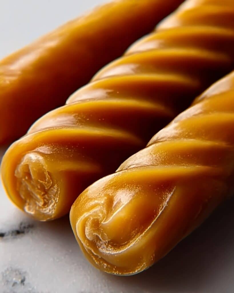 Caramel Pastel Noodles with Edible Glitter Recipe