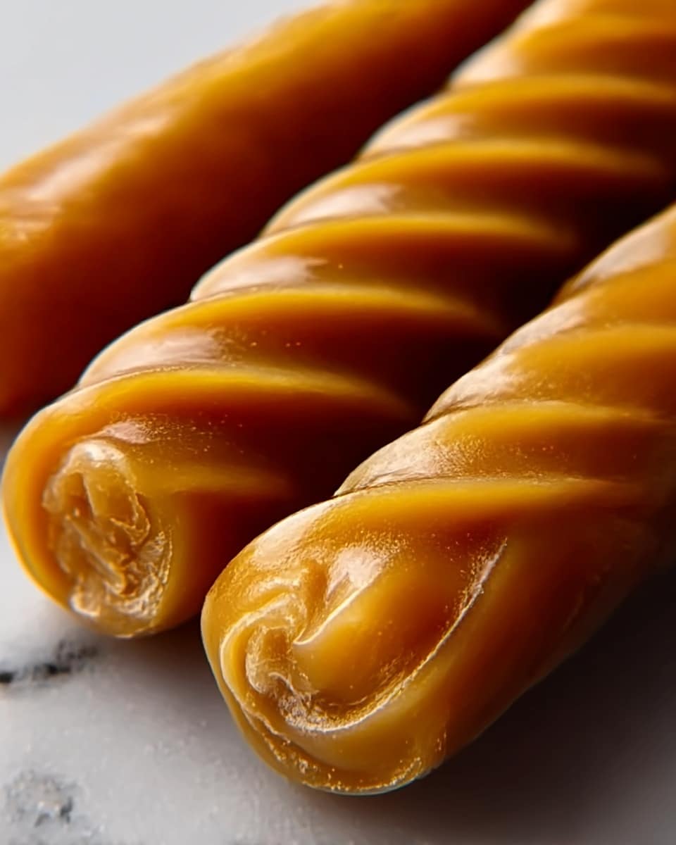 Caramel Pastel Noodles with Edible Glitter Recipe
