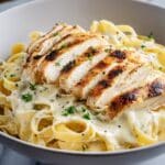 Skinny Low-Fat Chicken Fettuccine Alfredo Recipe