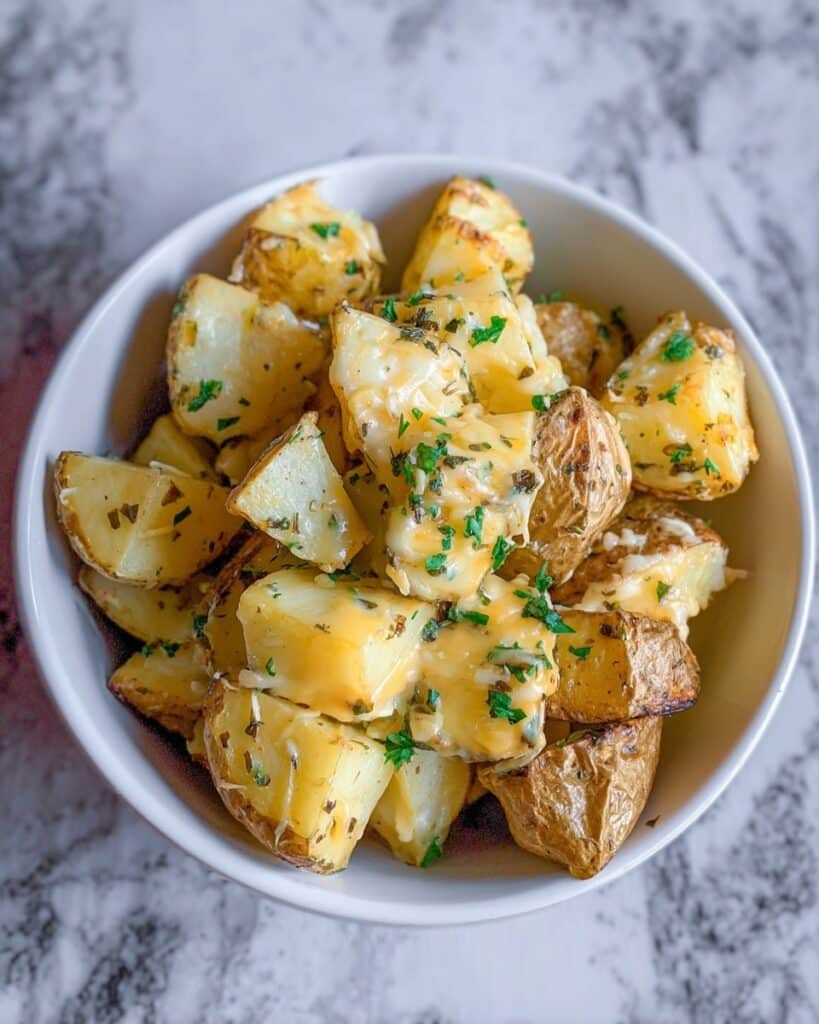 Easy and Cheesy Ranch Baked Potatoes Recipe