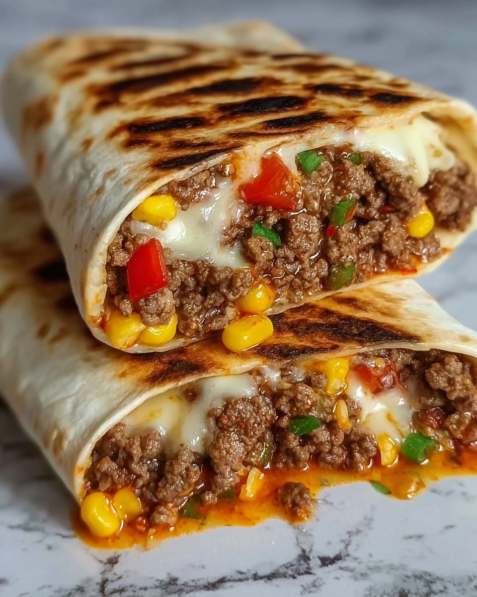 Sloppy Joe Grilled Burritos Recipe - Recipe Image