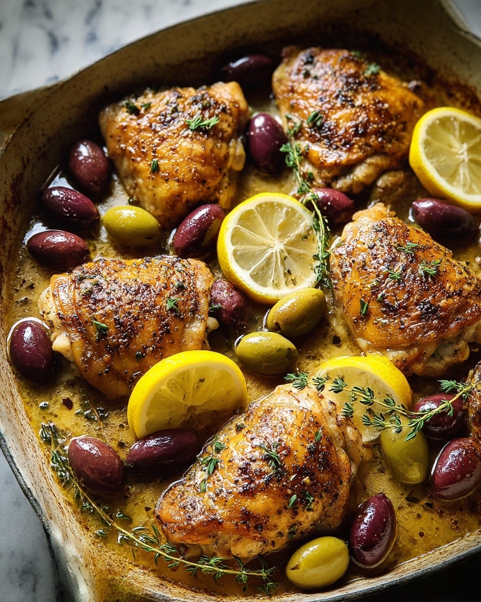 Easy Mediterranean Chicken with Lemons & Olives Recipe