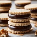 Hazelnut Shortbread Sandwich Cookies with Milk Chocolate Ganache Recipe