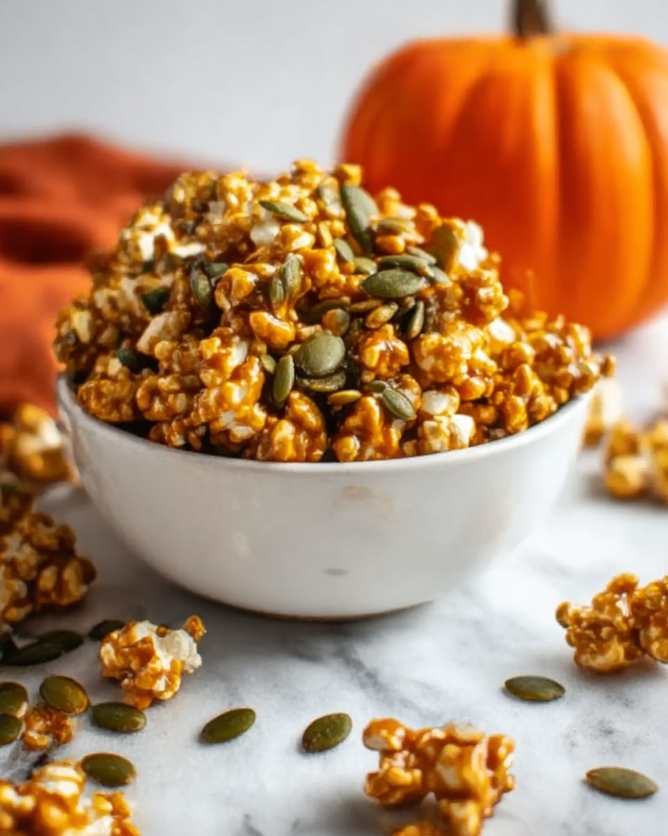 Pumpkin Spice Caramel Popcorn Recipe - Recipe Image