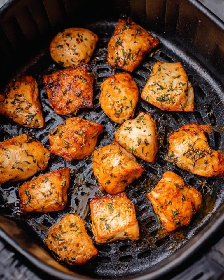 Crispy Salmon Bites Cooked in an Air Fryer Recipe