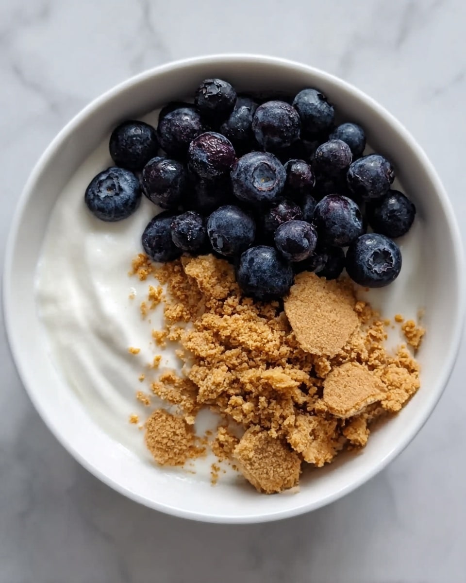 High-Protein Blueberry Cheesecake Bowl (Single Serve!) Recipe - Recipe Image