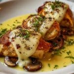 Cheesy Garlic Mushroom Stuffed Chicken Recipe
