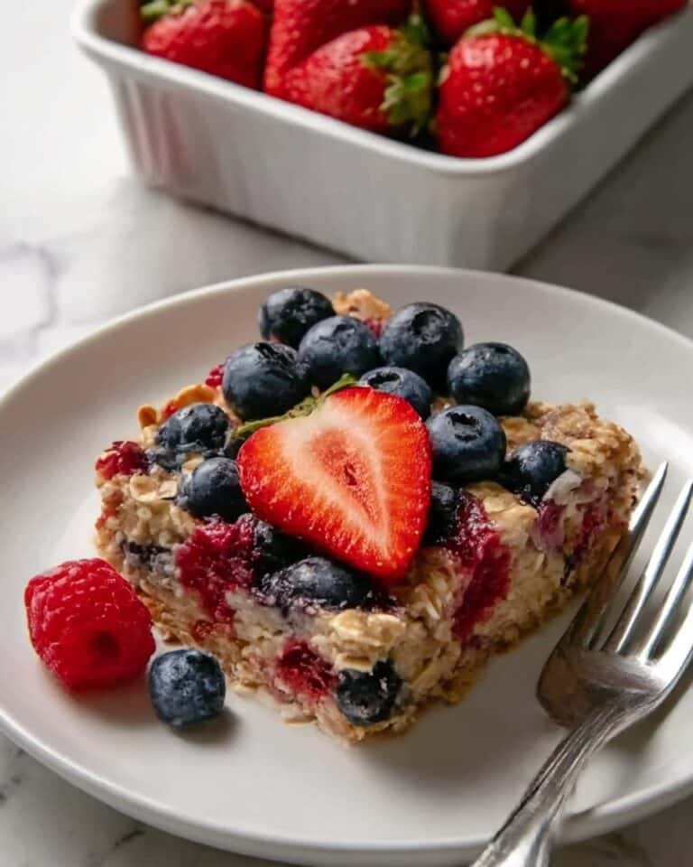Mixed Berry Baked Oatmeal Recipe
