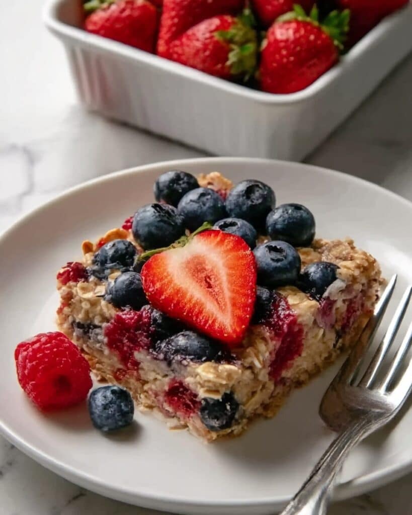 Mixed Berry Baked Oatmeal Recipe