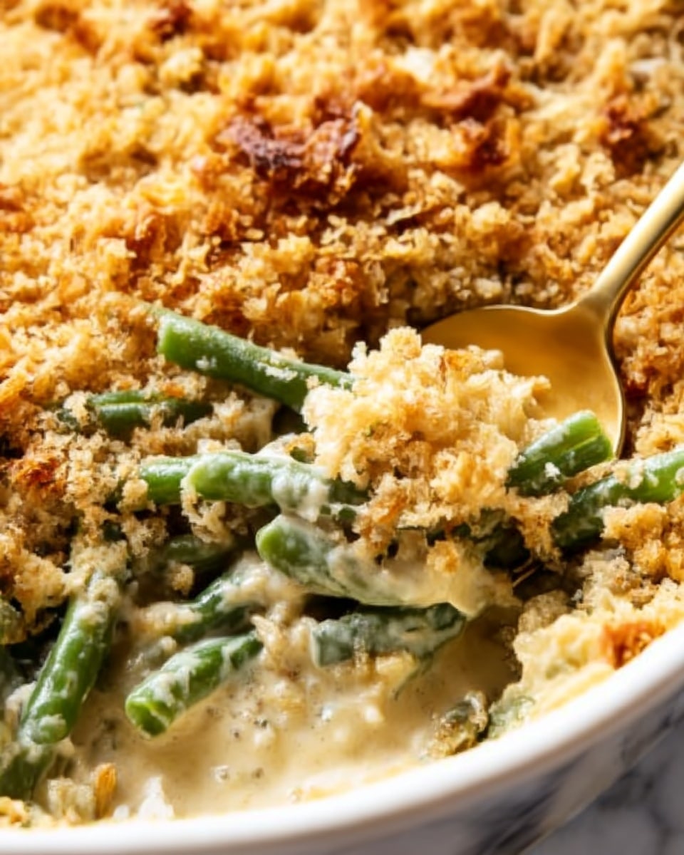 Green Bean Casserole with Mushrooms and Parmesan Recipe
