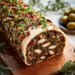 Mediterranean Olive Tapenade Cheese Log Recipe