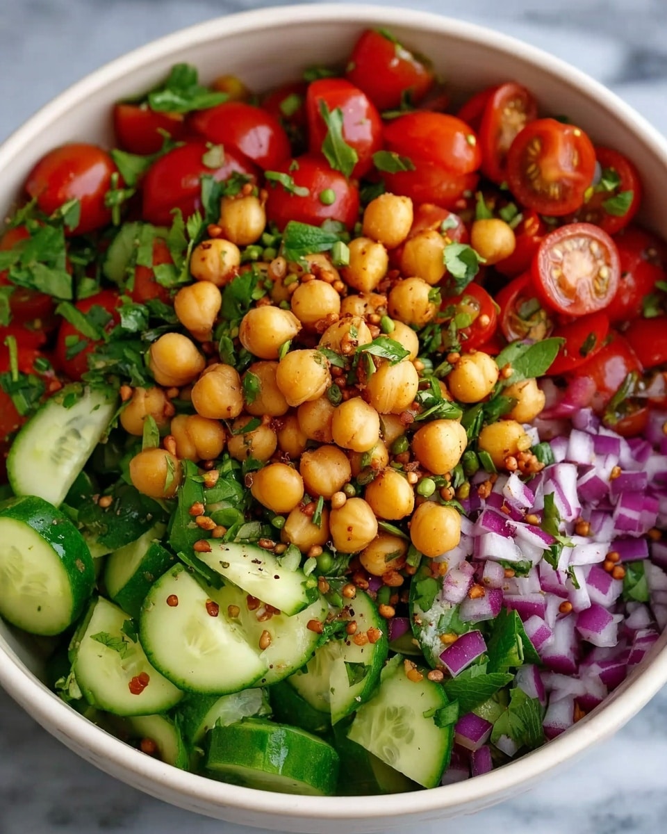 Mediterranean Chickpea Salad Recipe - Recipe Image