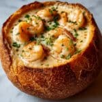 Stuffed Seafood Bread Bowl Recipe