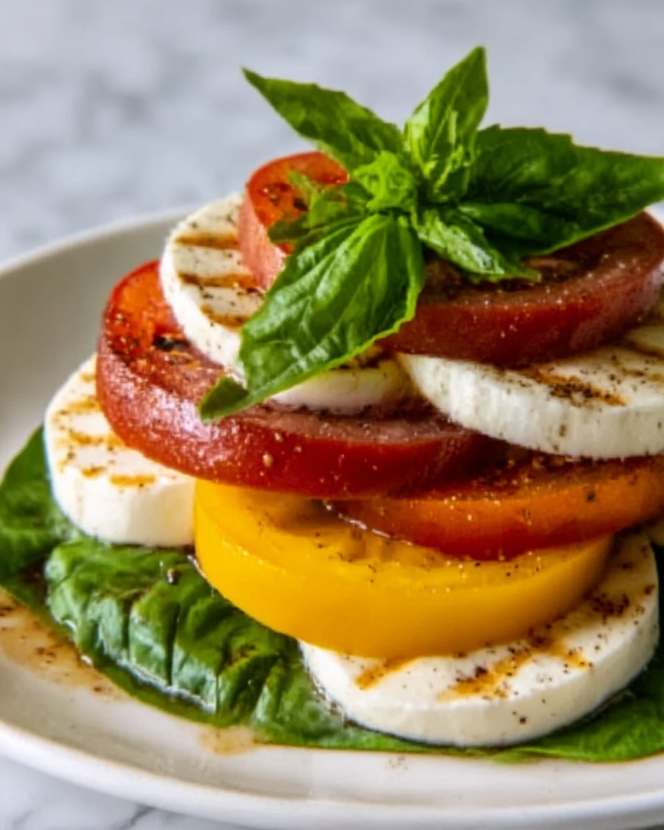 Peach Caprese Salad Recipe - Recipe Image
