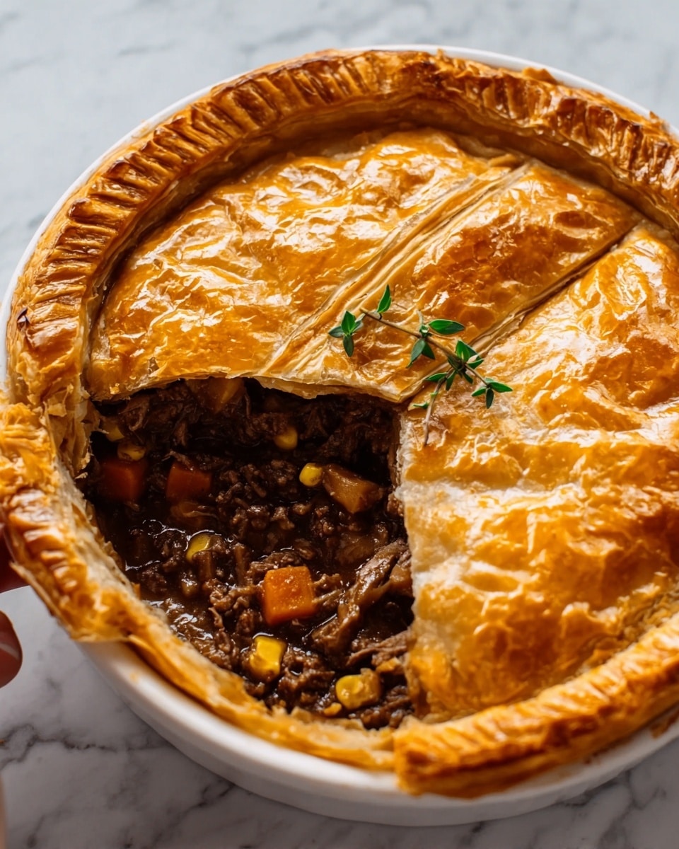 Steak and Onion Pie Recipe - Recipe Image