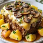 Mushroom Swiss Cheese Meatloaf Recipe