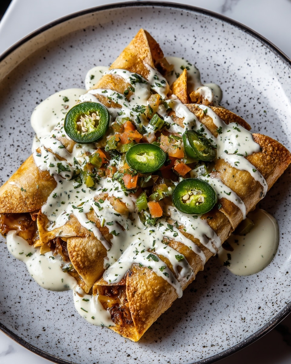 Cheesy Pumpkin Taquitos with Roasted Jalapeño Pepita Crema Recipe - Recipe Image