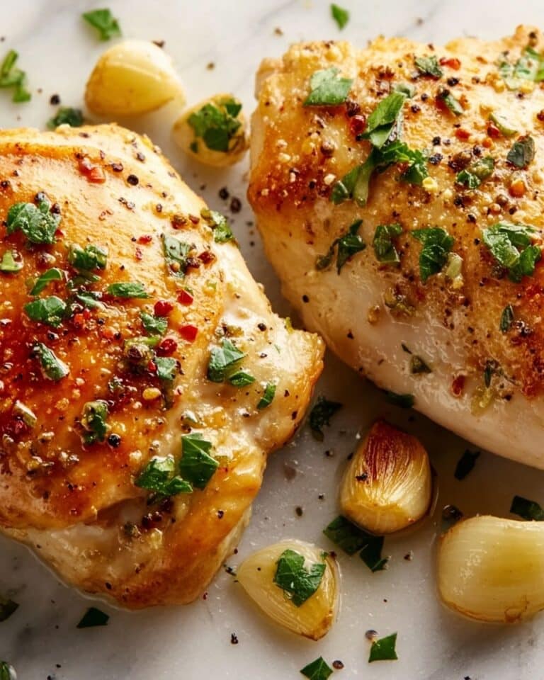 Garlic Butter Chicken Breast with Lemons Recipe